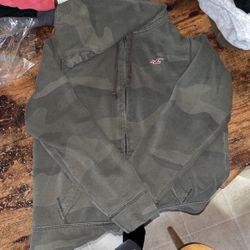 Camo Hollister Zip Up 