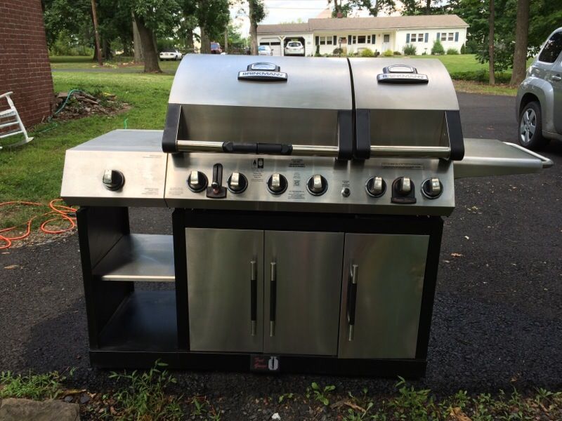 Brinkmann vertex sear 6 burner dual-fuel gas grill