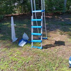 Swimline Pool Ladder, Pool Filter And Pool Motor