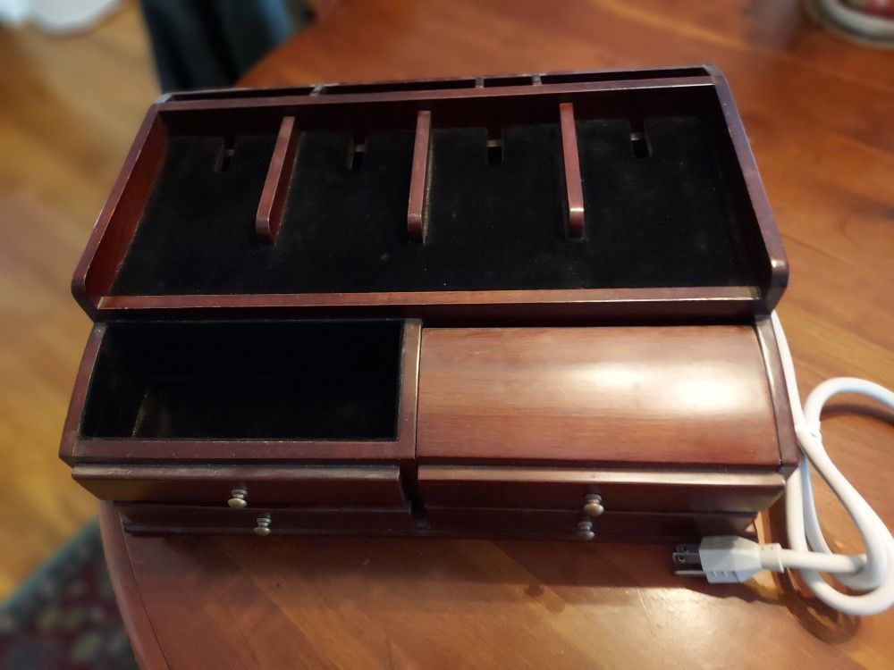 Mahogany Charging Station