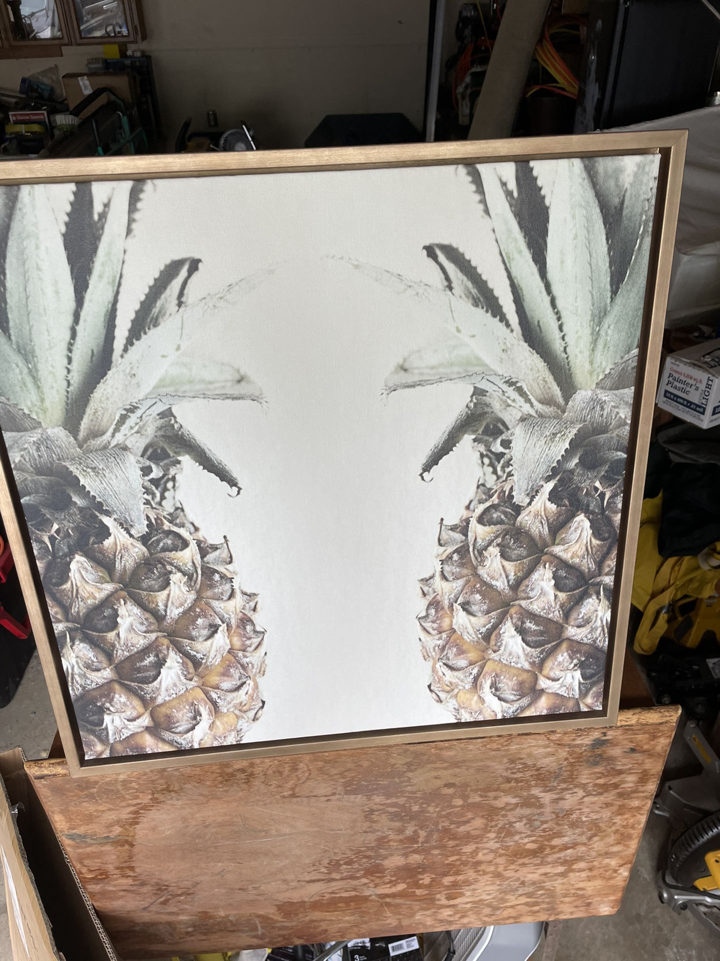 Pineapple Wall Art 24 by 24