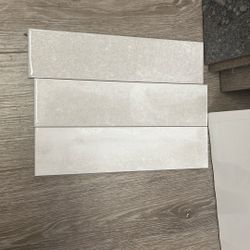 3” X 12” Beige Glossy Undulated Tile $3/sq Ft