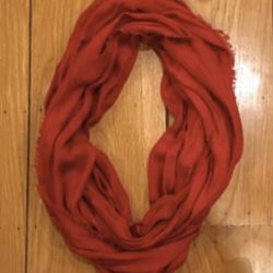 Apt 9 Infinity Red Scarf With Fringe