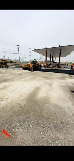 Asphalt paving.