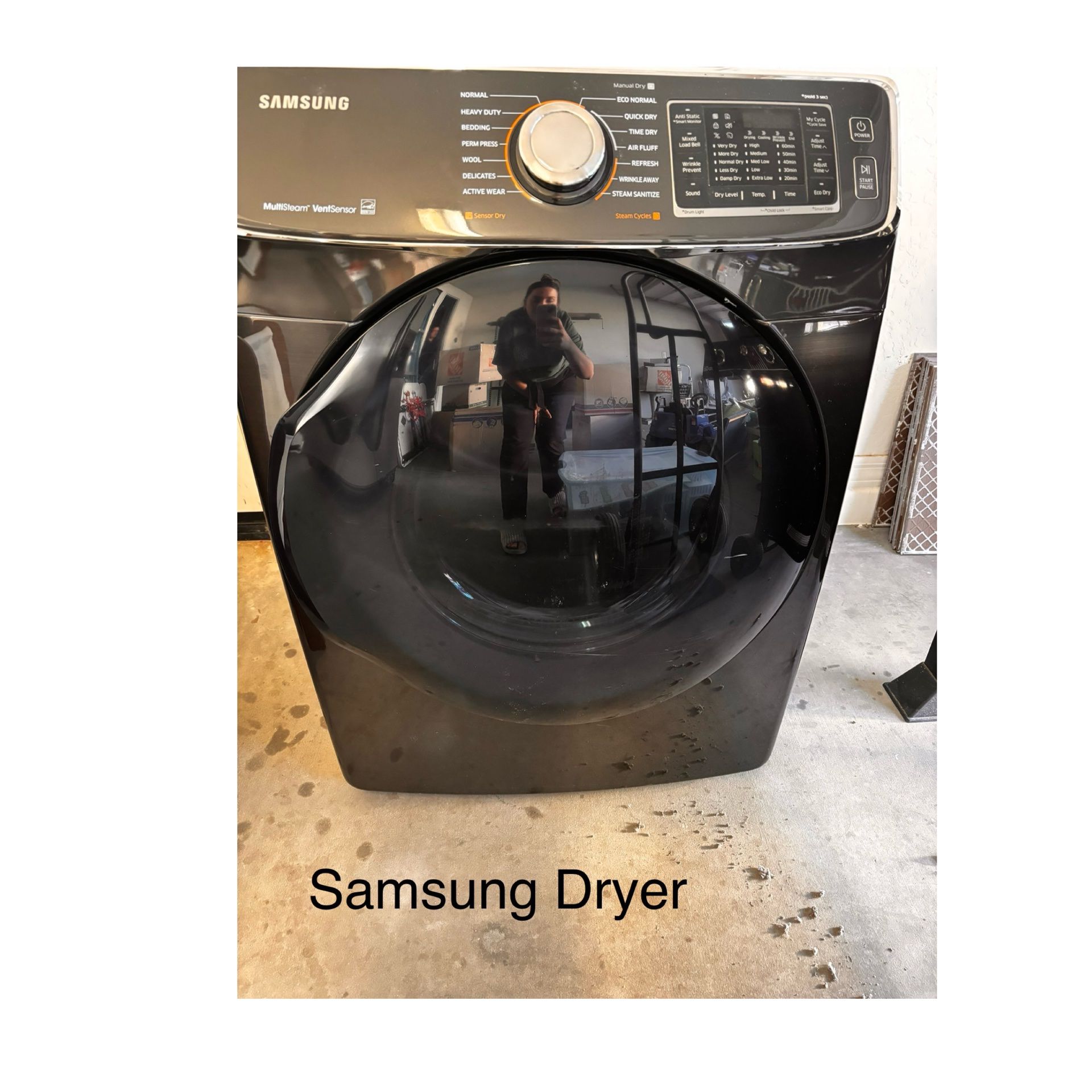 PRICE NEGOTIABLE: Samsung GAS Dryer (color: black)