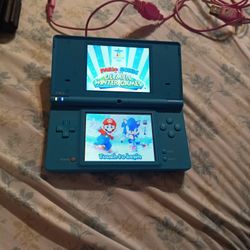 Nintendo DSi With One Game Mario And Sonic Winter Games