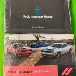 Dodge Challenger 2022 Owner Manual & U-Connect 8.3 New Sealed