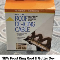 NEW Frost King Roof & Gutter De-Icing Kit RC60 Heating Cable 300 W, 60 Ft