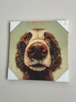 Cute dog painting