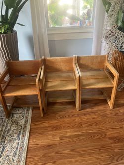 Wooden chairs