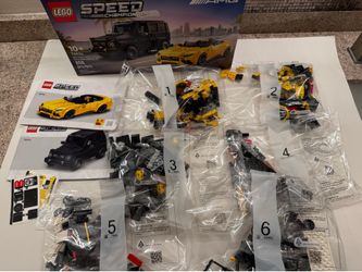 Lego Speed Champion Mercedez Benz Amg g 63 & SL 63 open box