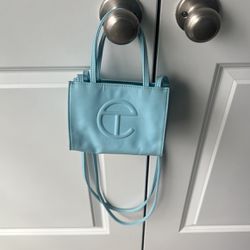 Mini Baby Blue Telfar Bag