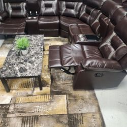 2 Recliners Sectional