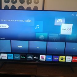 LG 55" TV with Remote