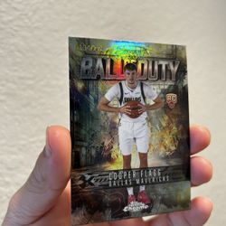 Cooper Flagg Yellow Refractor /275 Ball Of Duty