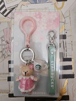 Starbucks Korea 2020 Cherry Blossom Bearista Key Chain