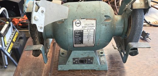 CMC 6" Electric Bench Grinder, Ball Bearing - 