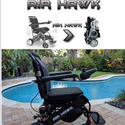 Air Hawk Foldable Lightweight Power Wheelchair