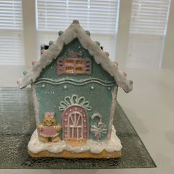 Pastel Pink Mint Gingerbread House