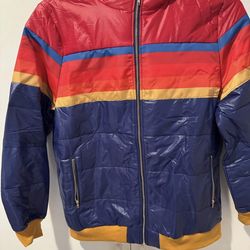 ISLA Colorblock Hooded Puffer Jacket