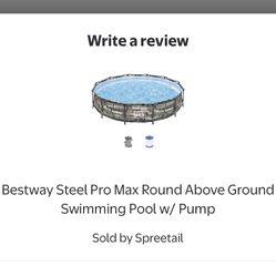 12X30In With pump Included  Extended Warranty 