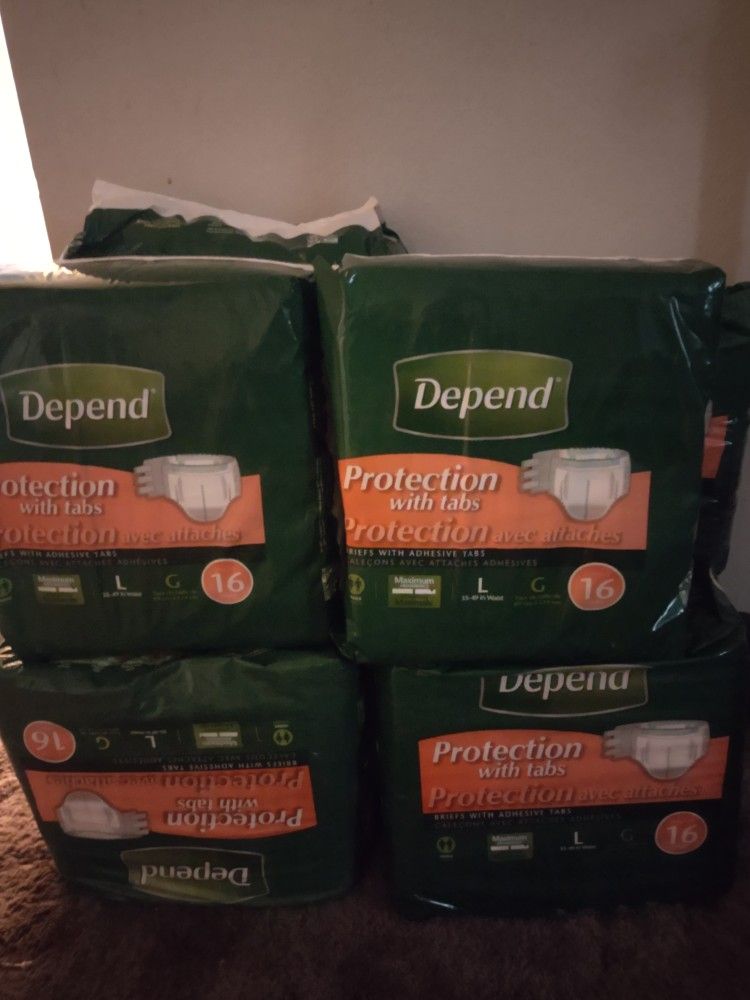Depends Size Large