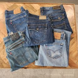 True Religion Levi's Mens Jeans bundle 34x30 