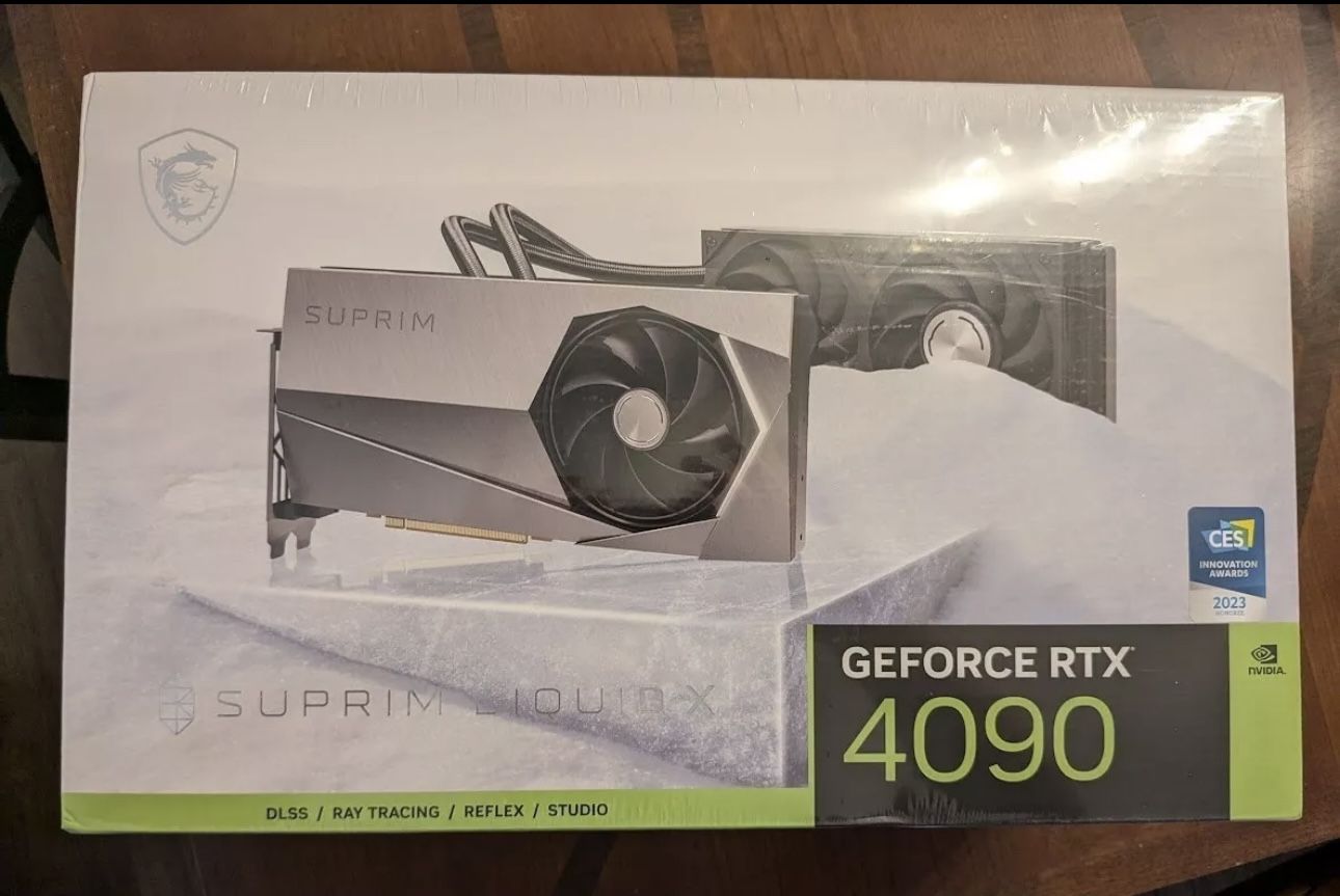 MSI GeForce RTX 4090 SUPRIM LIQUID X 24G Graphics Card - 24GB GDDR6X - NEW