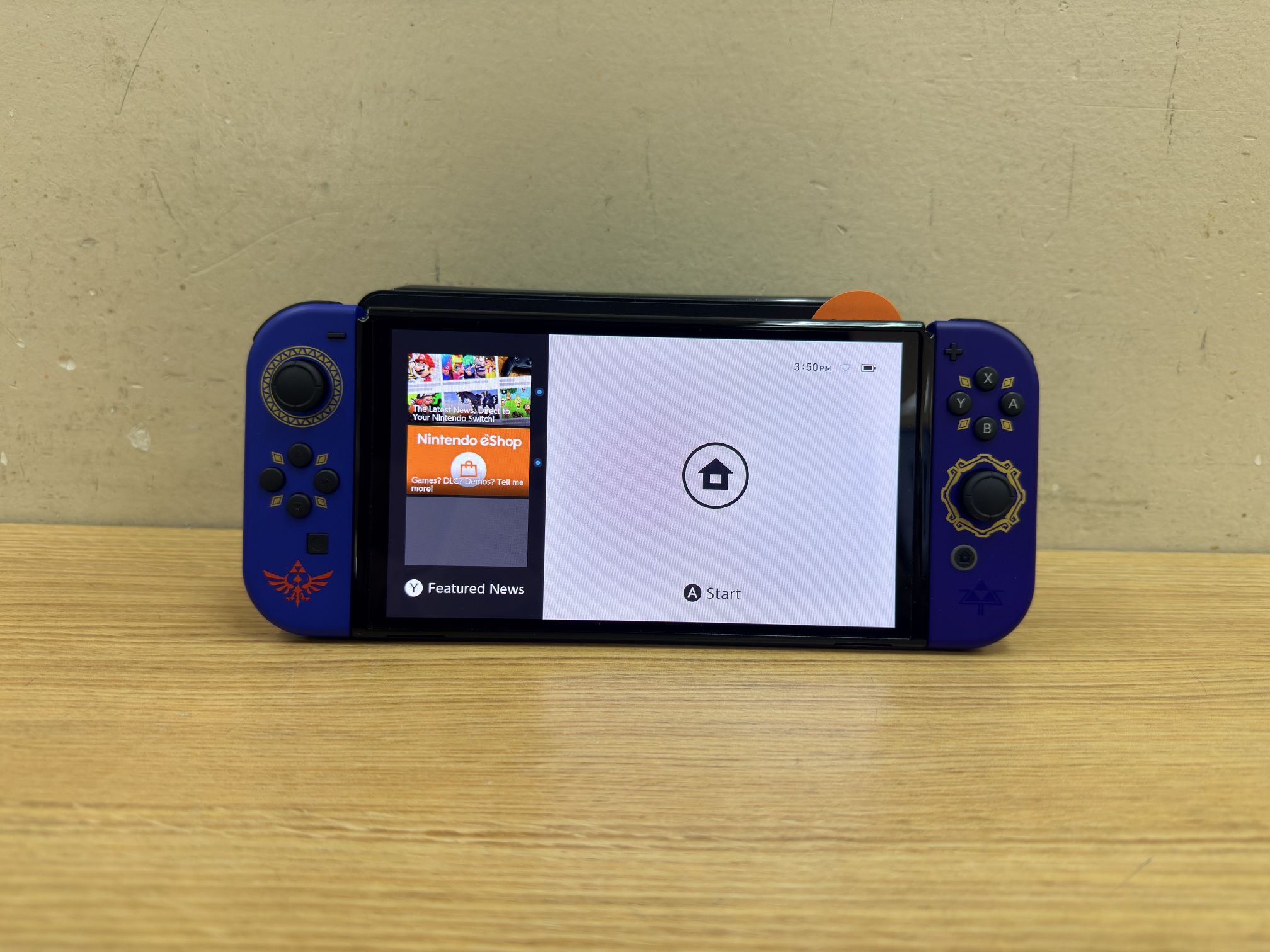 NINTENDO SWITCH OLED W/ “THE LEGEND OF ZELDA: SKYWARD SWORD HD EDITION ”JOY-CONS & CHARGER/DOCK