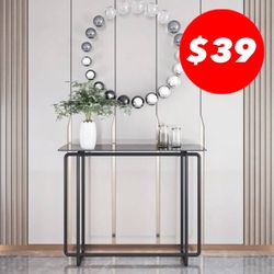 FINAL SALE ‼️‼️ Entryway table / Sleek Tempered Glass Console Table - Brand New in Box !!