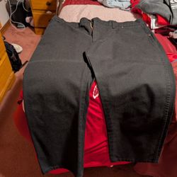 Men's Black Straight Leg Jeans Size 42 S