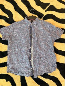 CONSTRUCT Men's XL Short Sleeve Floral Button Down Shirt