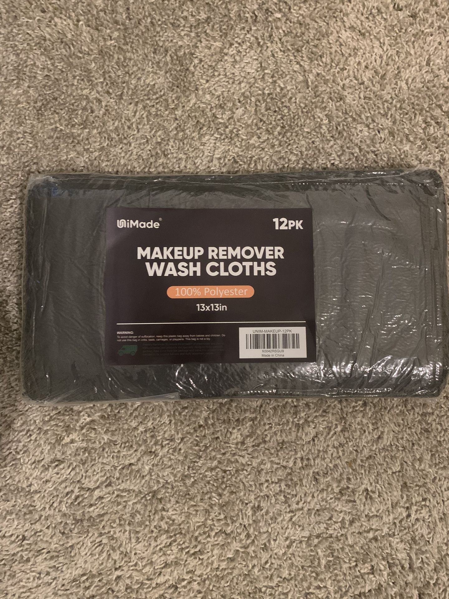 Brand New Makeup Remover Washcloths – 12 Pack (13x13in)