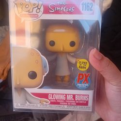 Funko Pop! - Television - The Simpsons - PX Previews Exc. Glowing Mr Burns 1162