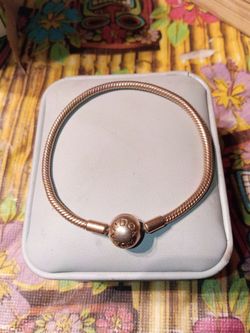 pandora 7" Rose Gold Plated Bracelet
