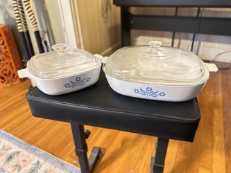 Vintage CorningWare Blue Cornflower Casserole Dish Set