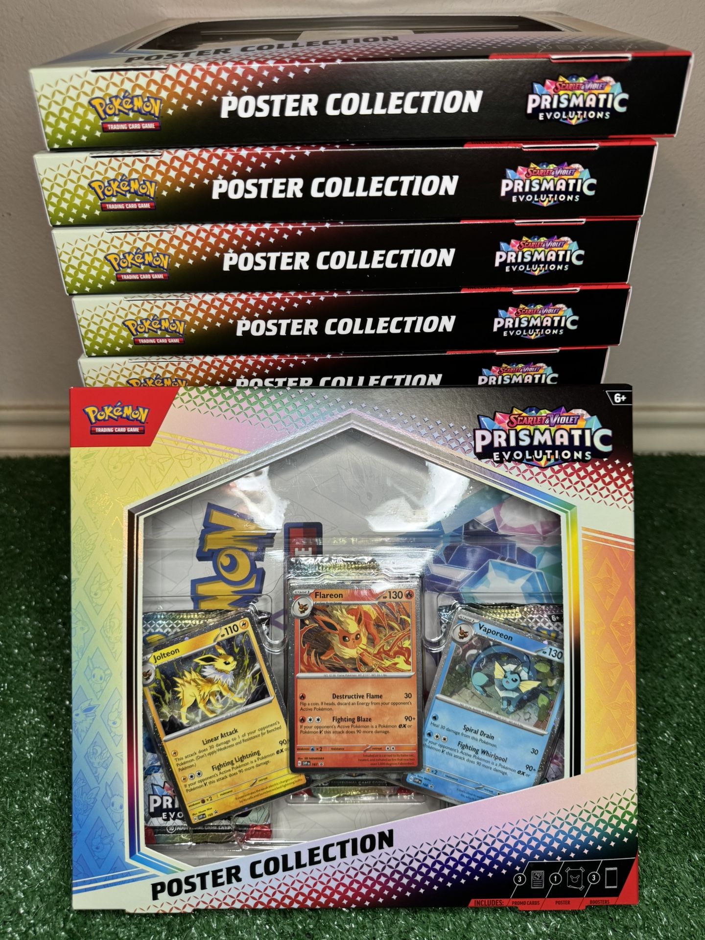 Pokemon Scarlet & Violet 8.5 Prismatic Evolutions Poster Collection 12 Pack