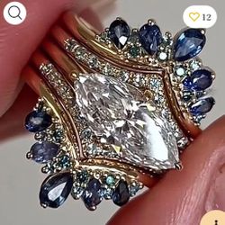 Silver Rings  Size 7.25 Runs Small NEW Never Worn