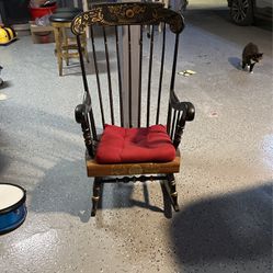 Black Vintage Rocking Chair