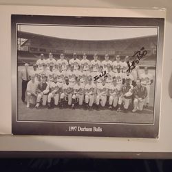 1997  Durham Bulls Baseball Team 2 Autographes