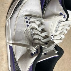jordan 3 dark iris size 8