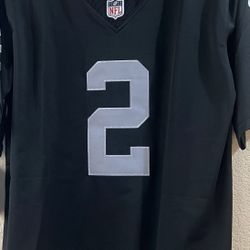 Ashton Jeanty #2 Raiders Black Jersey Size Small