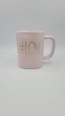 Rae Dunn, blush pink Mug #love
