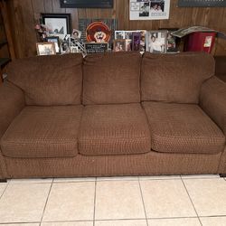 Beautiful Brown Love Seat Sofa !