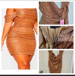 New size 18 PrettyLittleThing Curve Women's Dress ( Reseda ca)