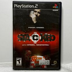 Stacked With Daniel Negreanu PS2 PlayStation 2 Complete CIB Poker Game