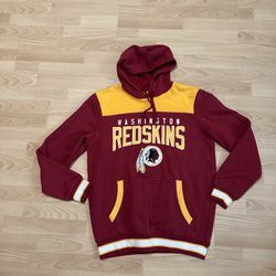 Washington Redskins Mens Medium Hoodie Sweatshirt Pullover Graphic Red