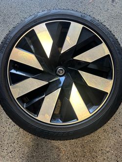Volvo XC90 2023-2026 OEM - 21" 8-Spoke Black Diamond Cut - Set of 4