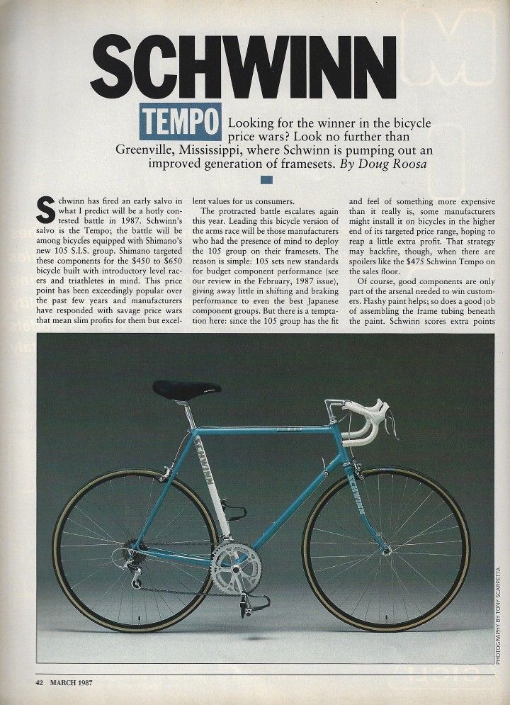 Schwinn tempo deals