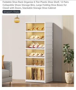 Foldable Shoe Rack NEW COLOR BLACK